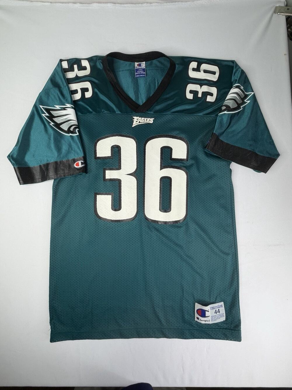 Vintage 90s Champion Philadelphia Eagles #36 Custom Hammer NFL Jersey Sz Large